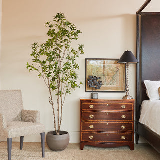 7' Faux Laurel Tree with Round Planter