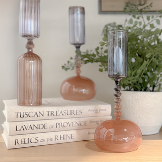 Vintage inspired modern luxury decor at an affordable price from CG Hunter featuring colored borocillicate glass