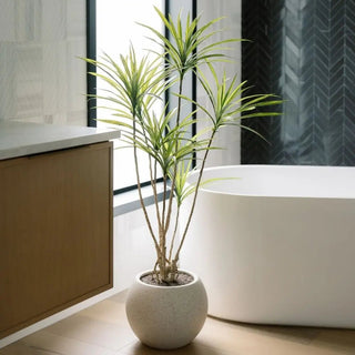 How to Decorate a Bathroom with Faux Plants with Intention - CG Hunter