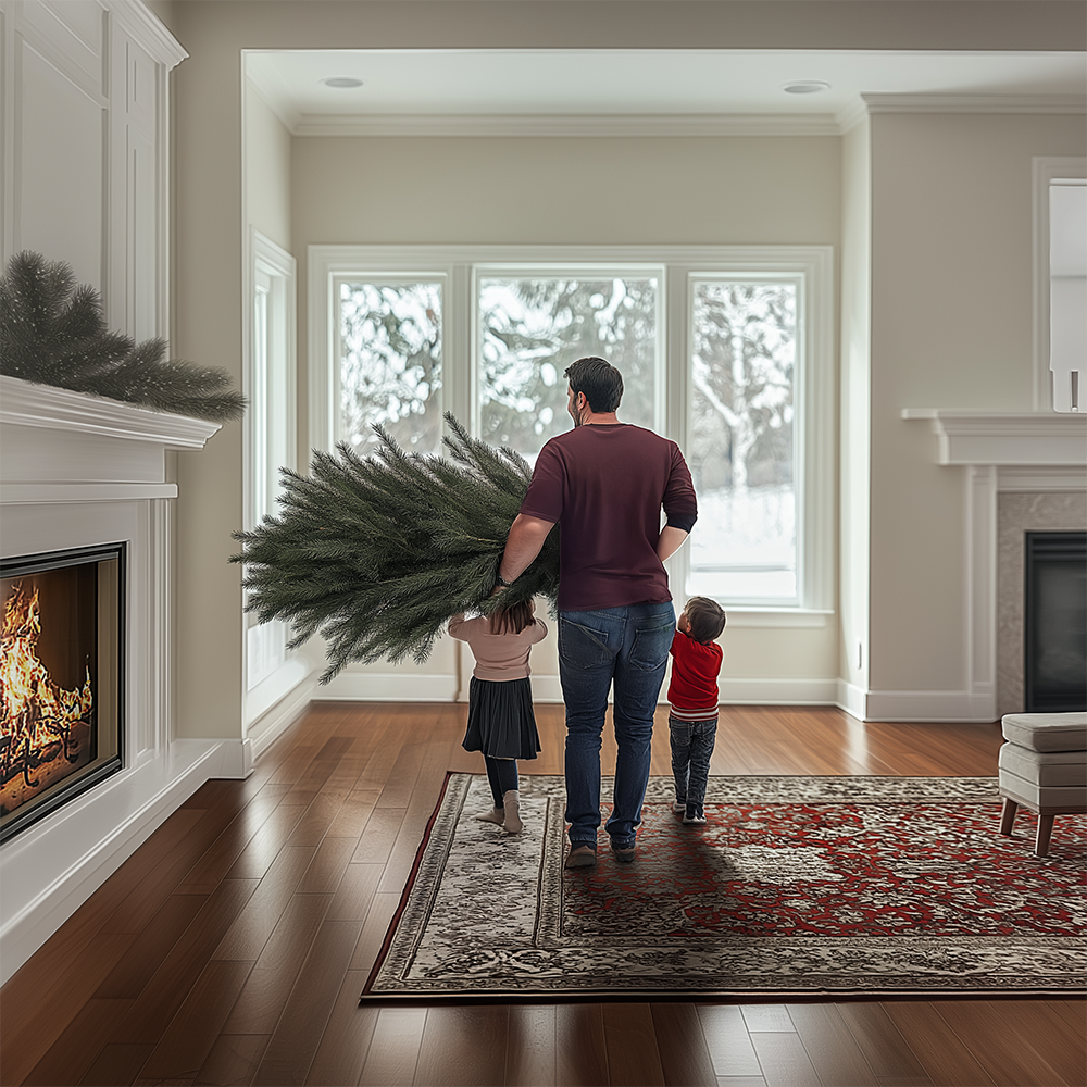 Family Removes Christmas Tree to Make Room for a Faux Eucalyptus from CG Hunter