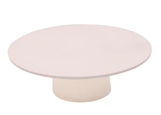Elegant Charlotte Serving Pedestal by CG Hunter, featuring a smooth, round surface and a modern design perfect for upscale dining.