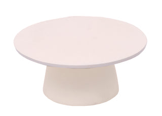 Minimalist view of the Charlotte Serving Pedestal by CG Hunter, highlighting its sleek design in a standalone format against a white background.