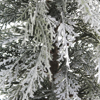 3' Flocked Cedar Tree
