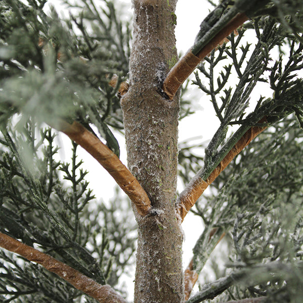4' Flocked Cedar Tree