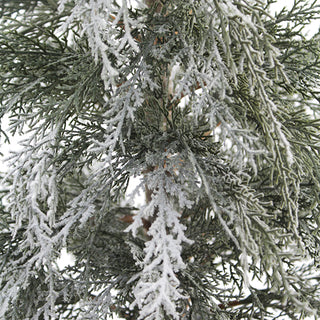 4' Flocked Cedar Tree