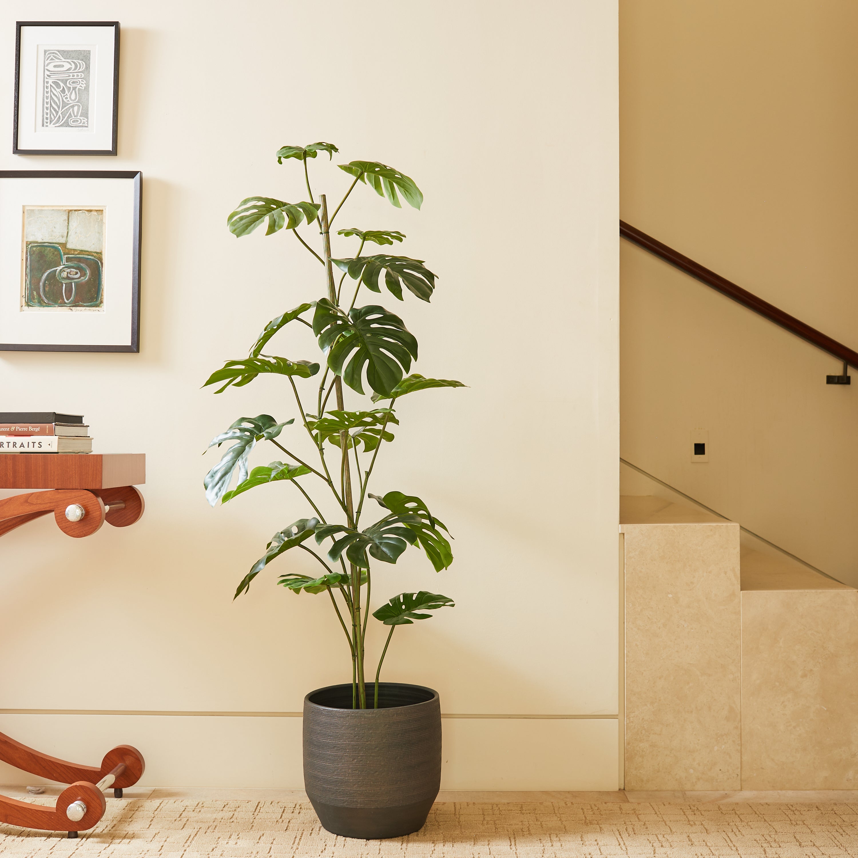 5' Lifelike Monstera Tree by CG Hunter - Modern Faux Greenery for ...