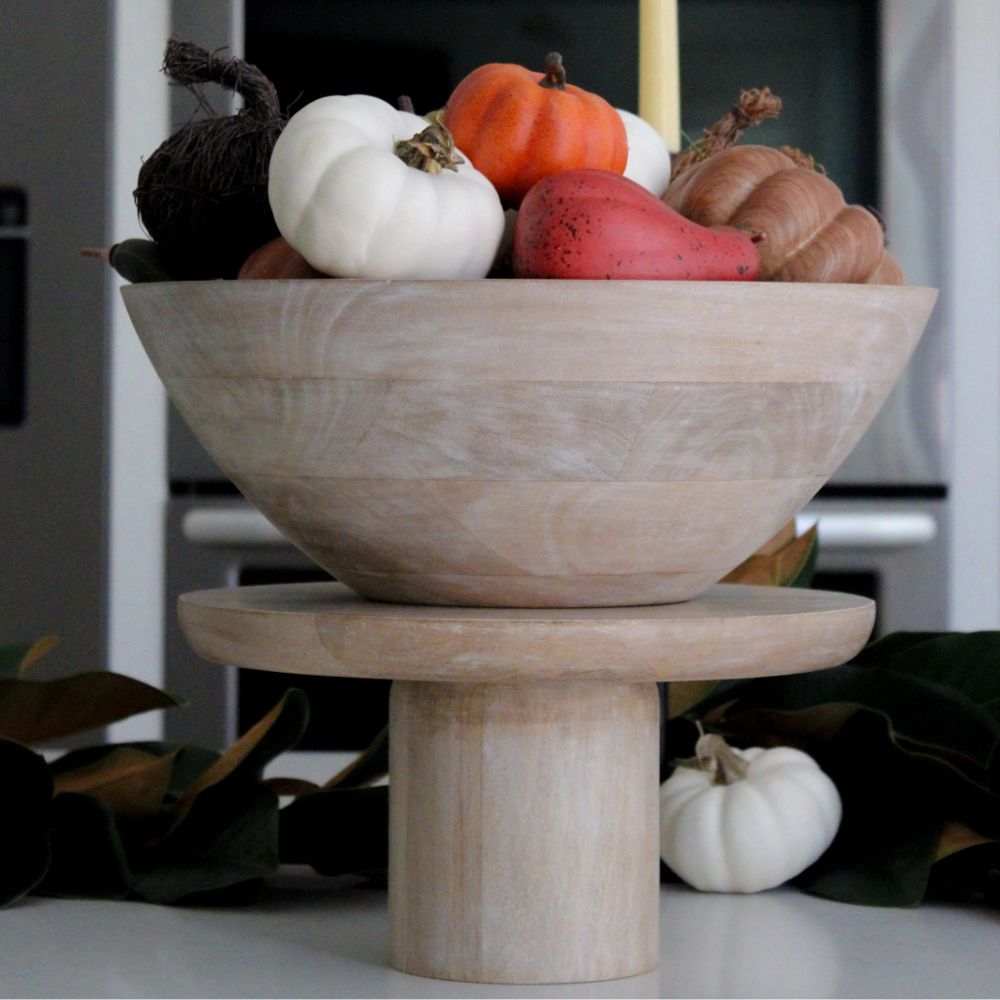 14" Mango Wood Bowl