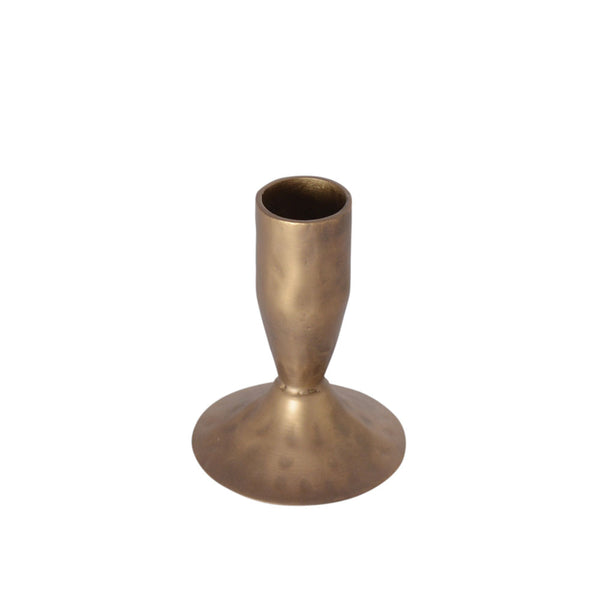 3.5" Iron Candleholders in Antique Brass