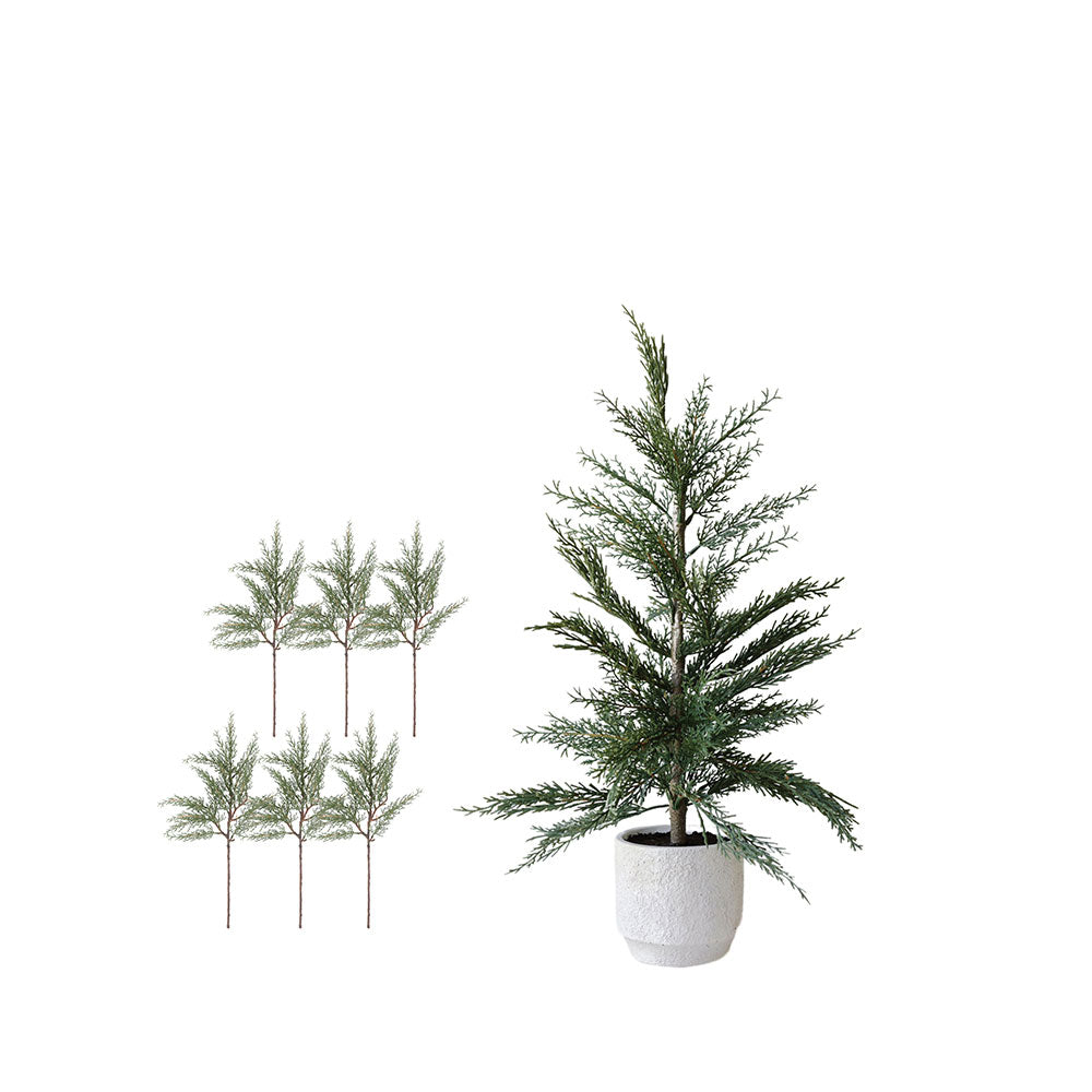 36" Cedar Tree and Stems