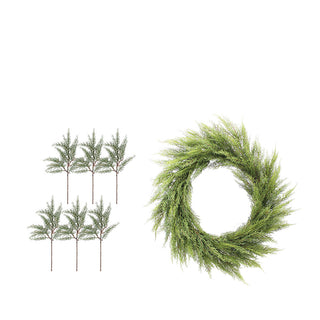 Cedar Wreath and Stems