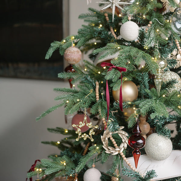 Beaded Snowflake and Star Christmas Ornaments