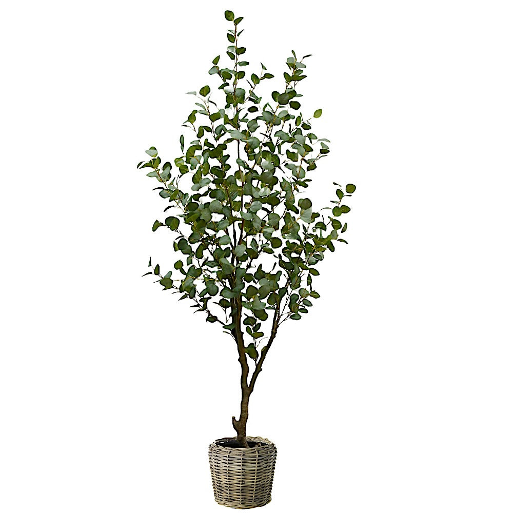 7' Artificial Eucalyptus Tree