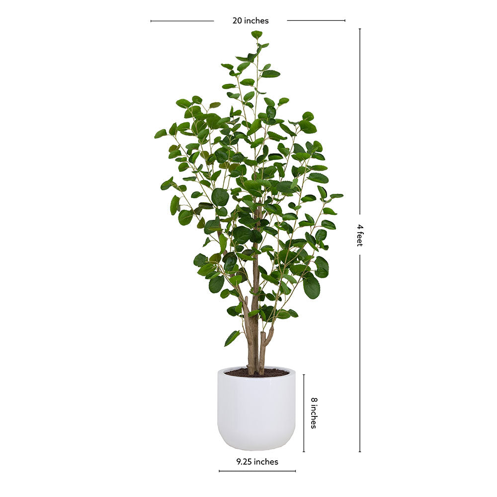 4 ft Faux Potted Eucalyptus Tree