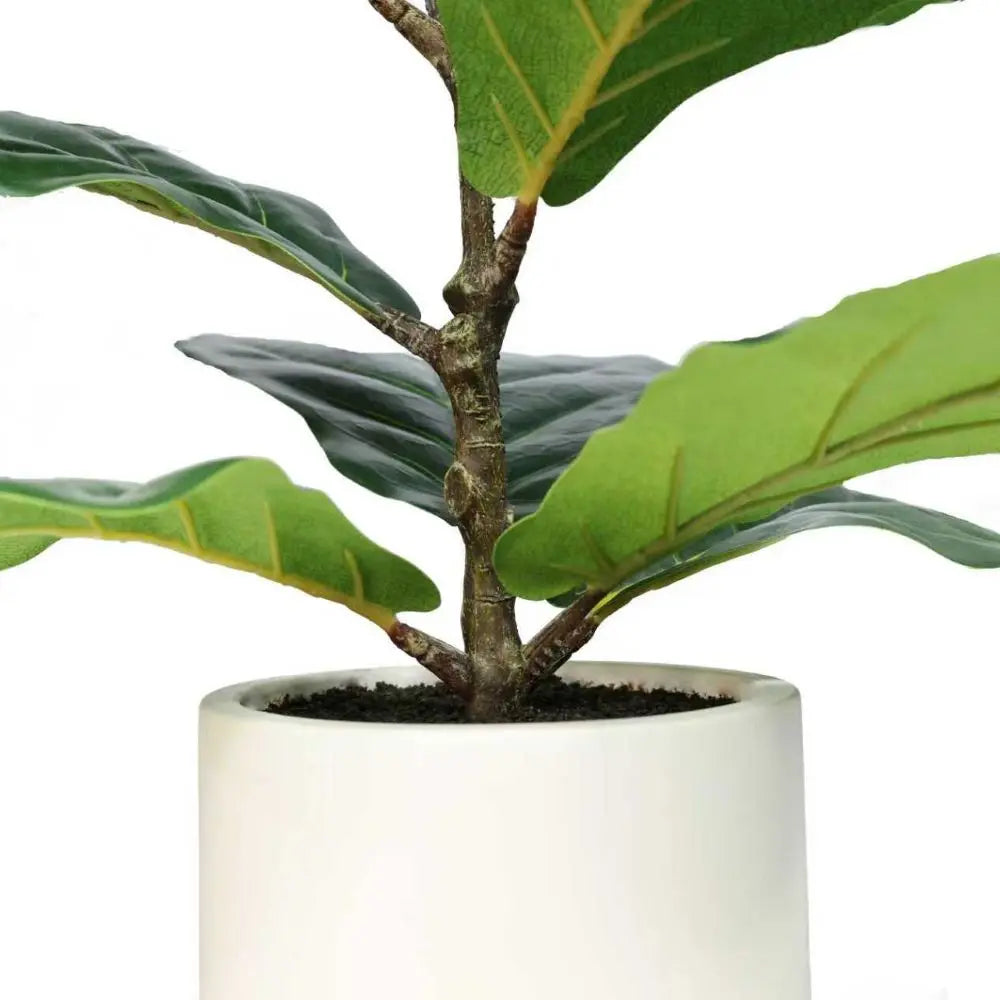 artificial fiddle leaf fig branch 2' Artificial Fiddle Leaf Fig Trees in Pot
