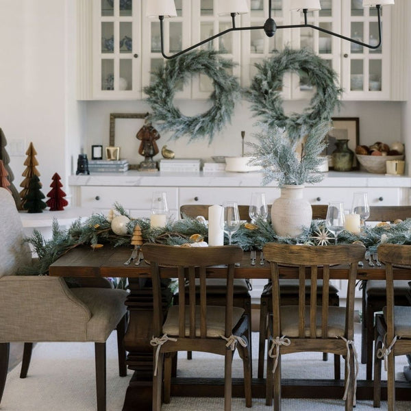 9' Flocked Cedar Garland