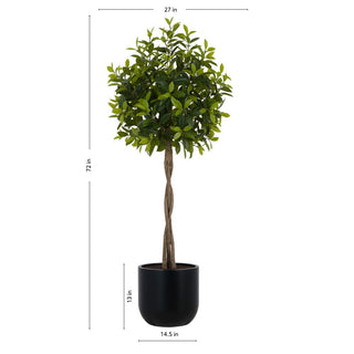 6' Artificial Laurel Tree