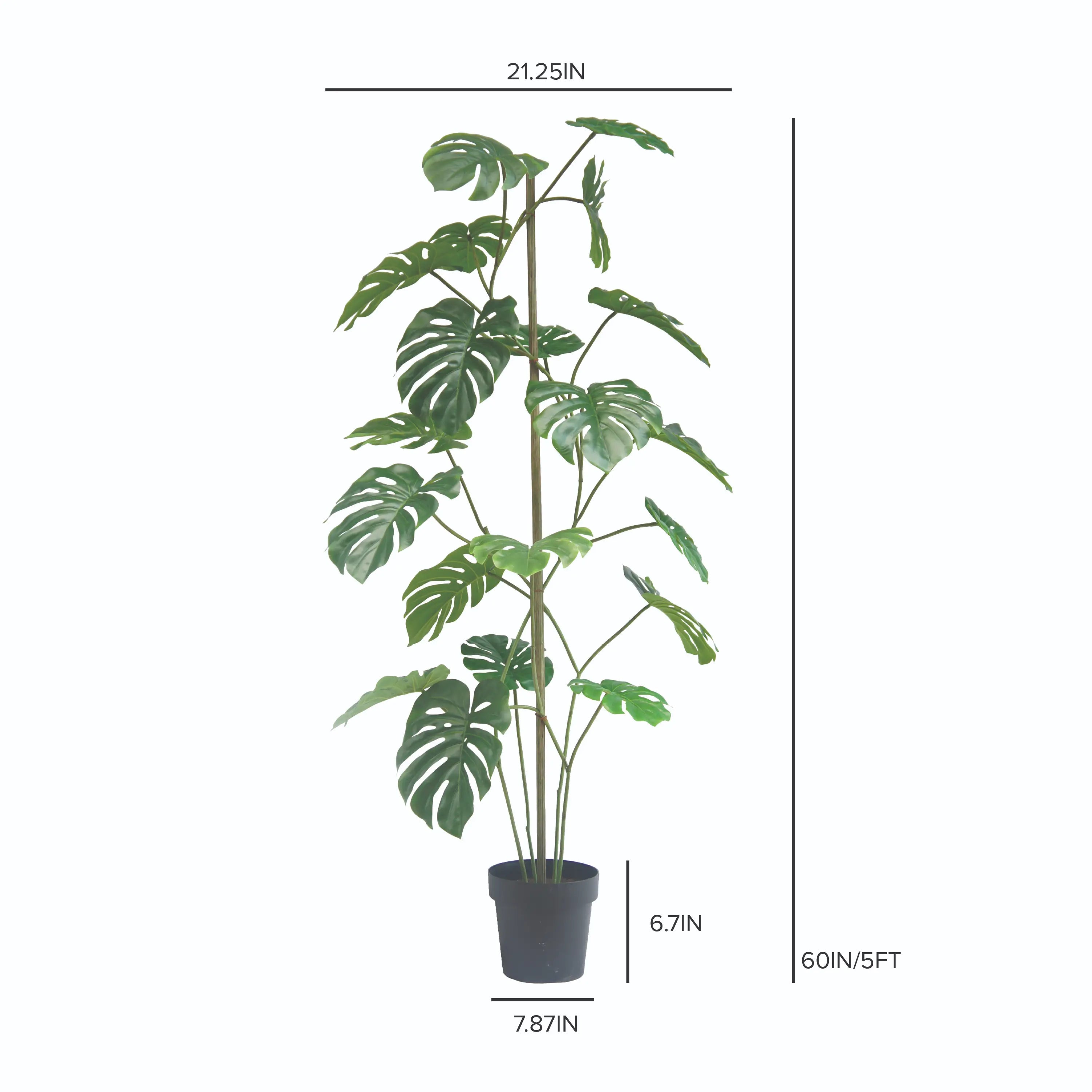 fake monstera plant 60" Artificial Monstera Tree