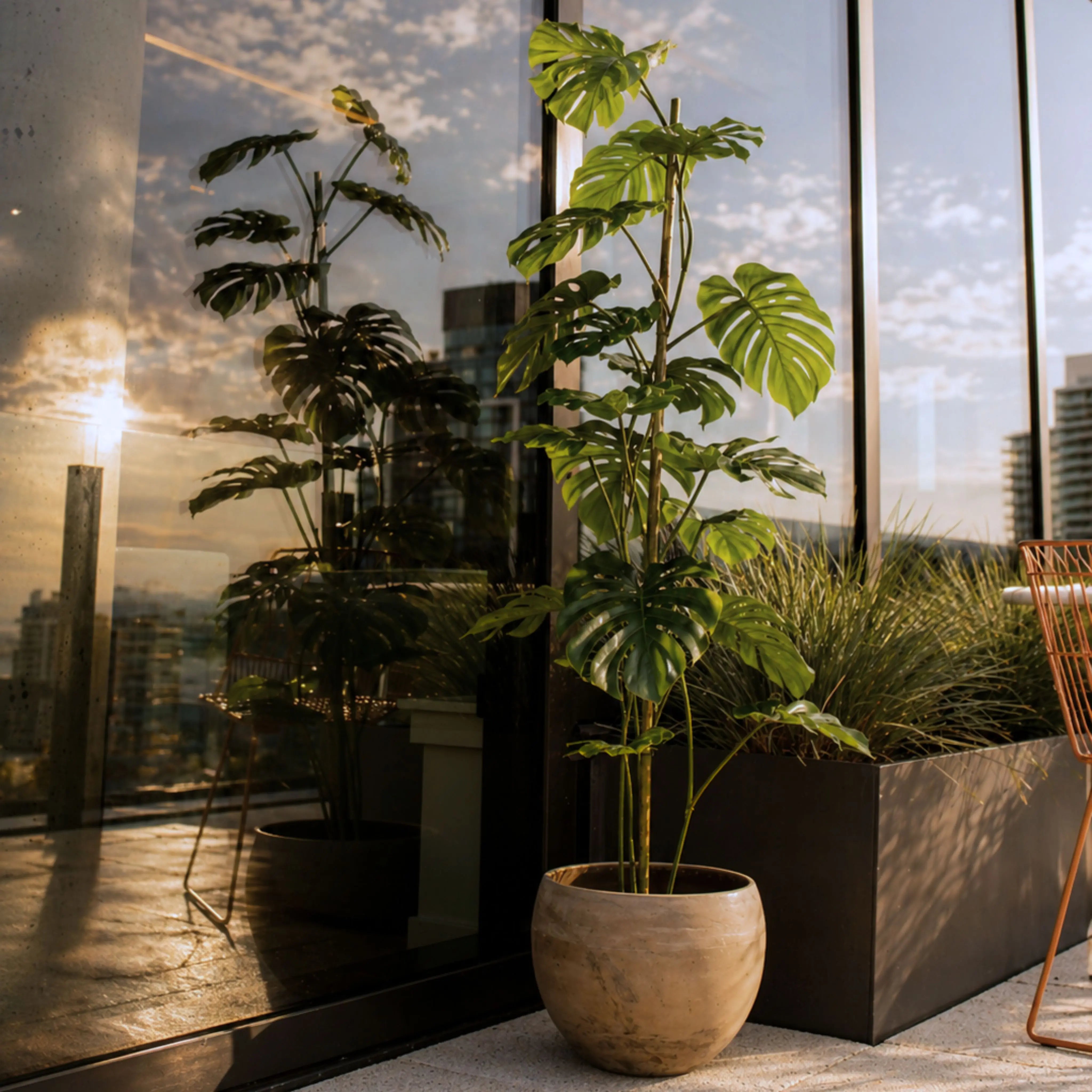 monstera design 60" Artificial Monstera Tree