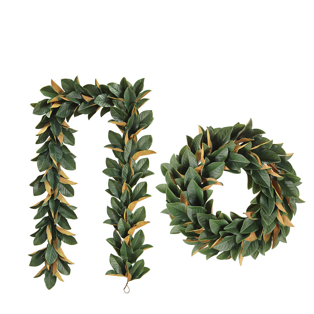 Magnolia Wreath and Garland