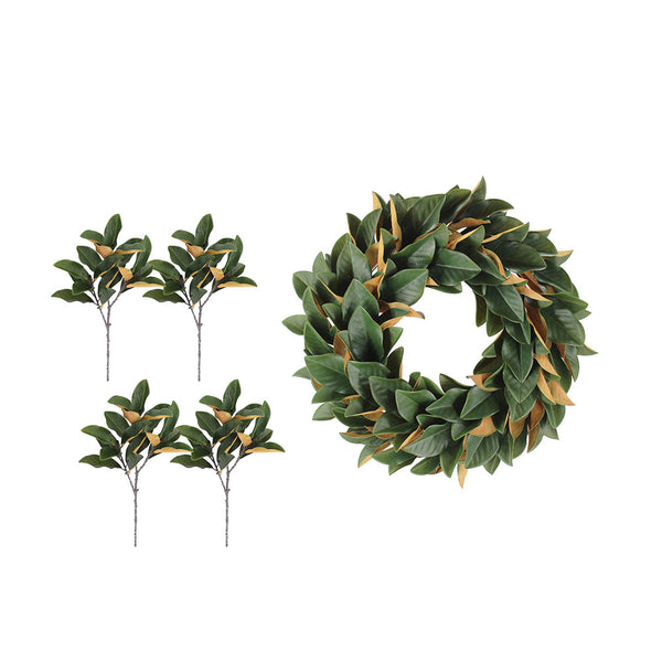 Magnolia Wreath and Stems