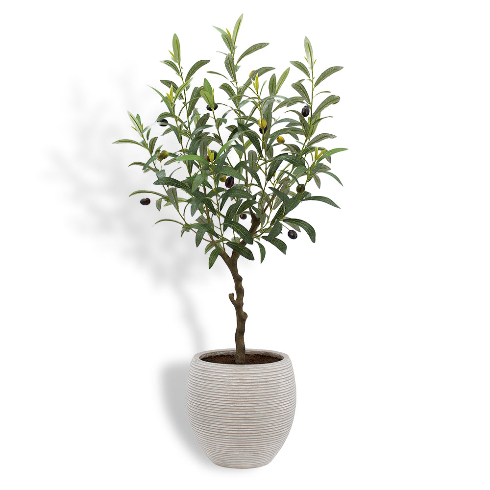 olive tree pot plant Artificial Olive Topiary Tree with Mediterranean Pot