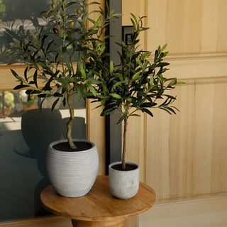 29" Artificial Olive Tree - Set of Two