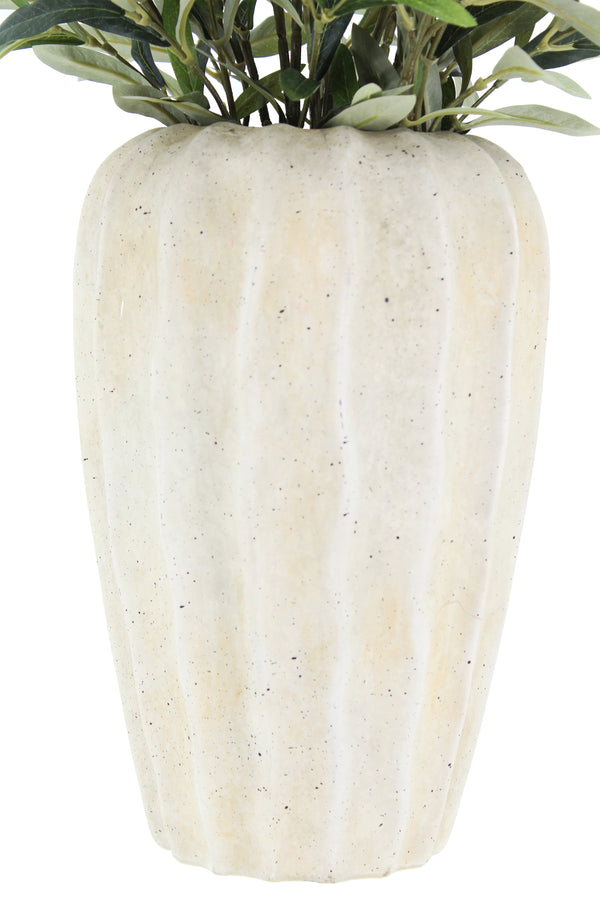 30" Faux Olive Arrangement in Artisan Vase