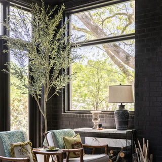 9.8' Faux Arbequina Olive Tree in Pot