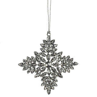 Exquisite beaded snowflake ornament with a stunning jewel finish, crafted by CG Hunter. An elegant addition to the Beaded Snowflake and Star Christmas Ornaments collection.