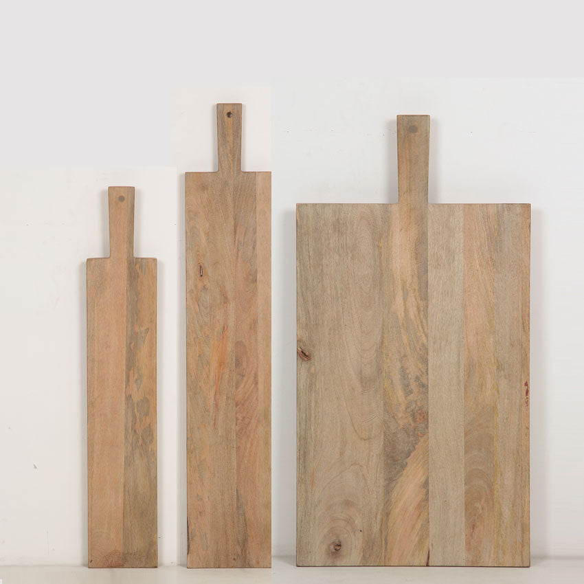 Charlotte Oblong Wooden Serving Board Trio