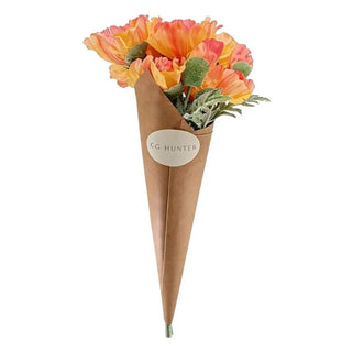 31" Artificial Apricot Poppy Stems