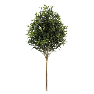 Artificial potted plant with green leaves on a white background