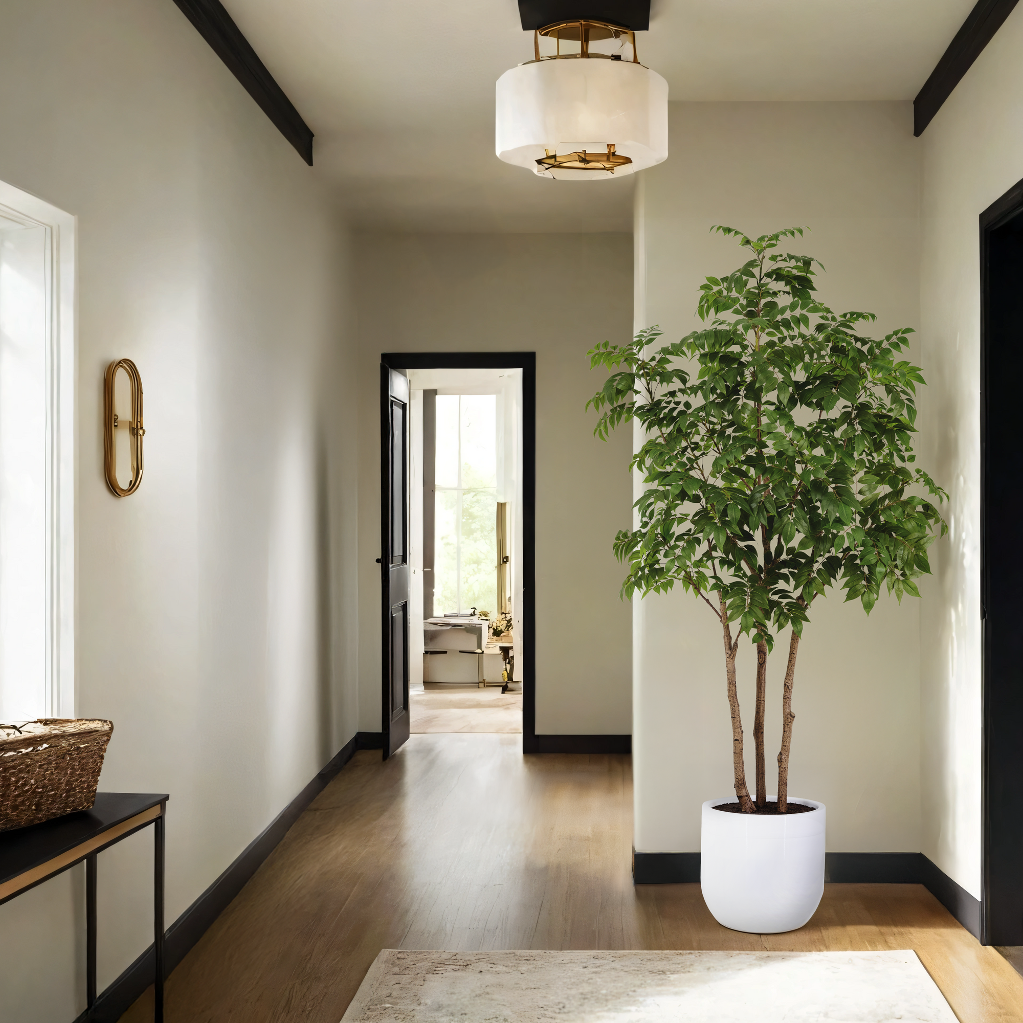 7' Faux Potted Sumac Tree