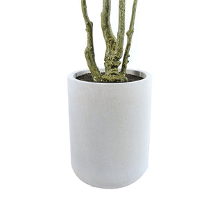Elegant Artisan Planter design for the 7' Artificial Willow Eucalyptus Tree by CG Hunter, highlighting its sophisticated craftsmanship.