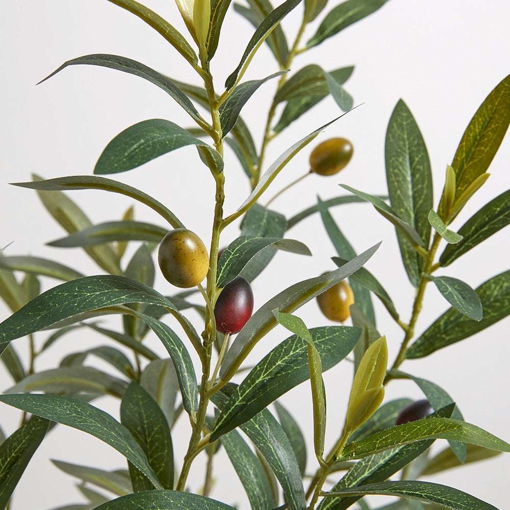 Faux Olive Tree with realistic leaves and olives
