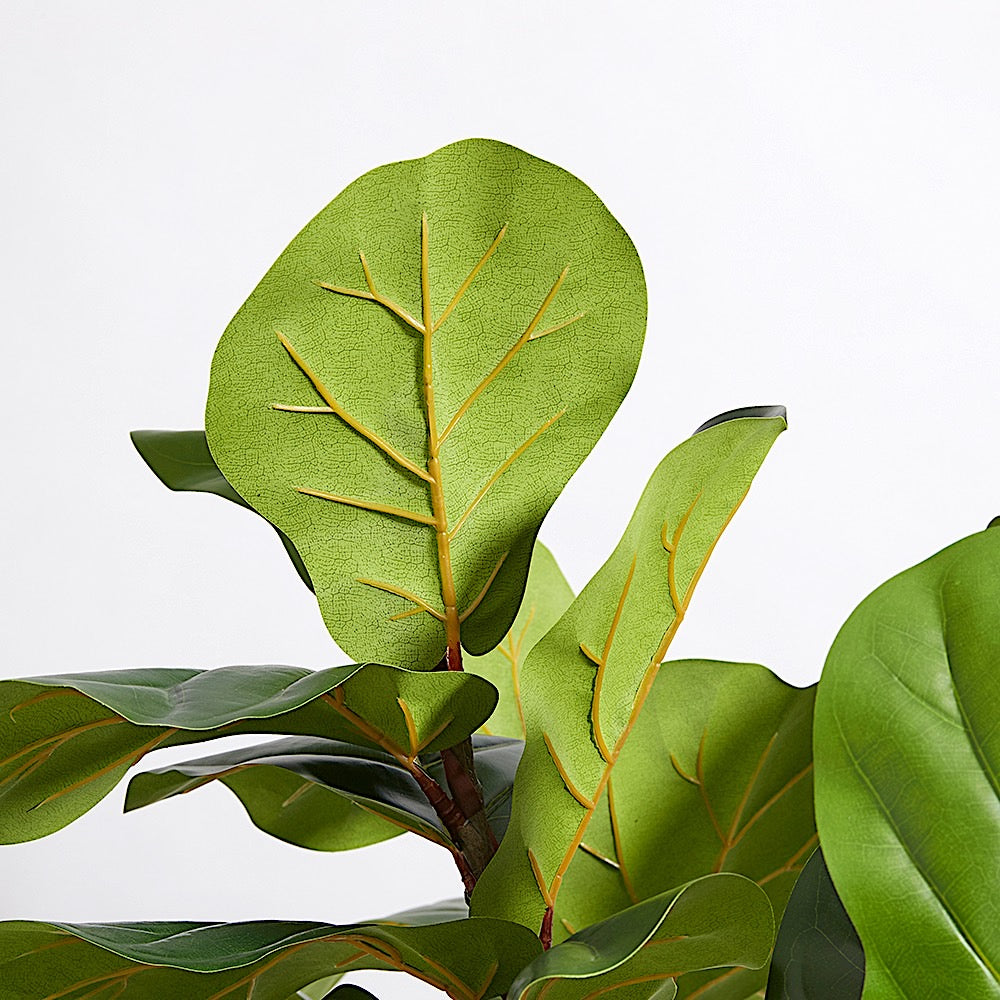 Faux Fiddle Leaf Fig Tree w/artisan pot CG Hunter Luxury Faux Plants