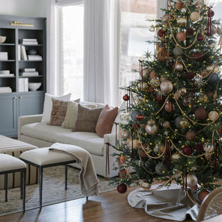 Gold Glitter Starburst Ornament on Timeless Collection Tree