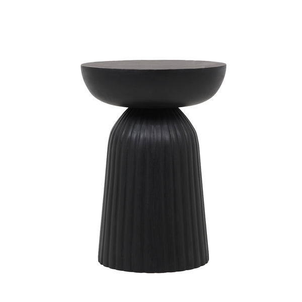 Black Wooden Accent Table