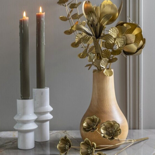 Mango Wood Bulb Vase