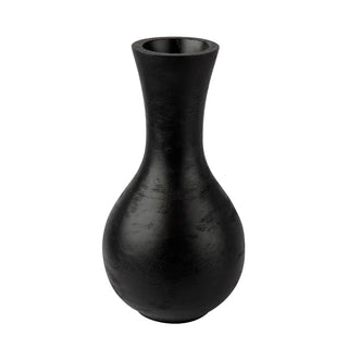 Olivia Mango Wood Vase - Black 12.75"