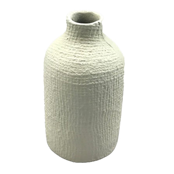 Off-White Aluminum Vase