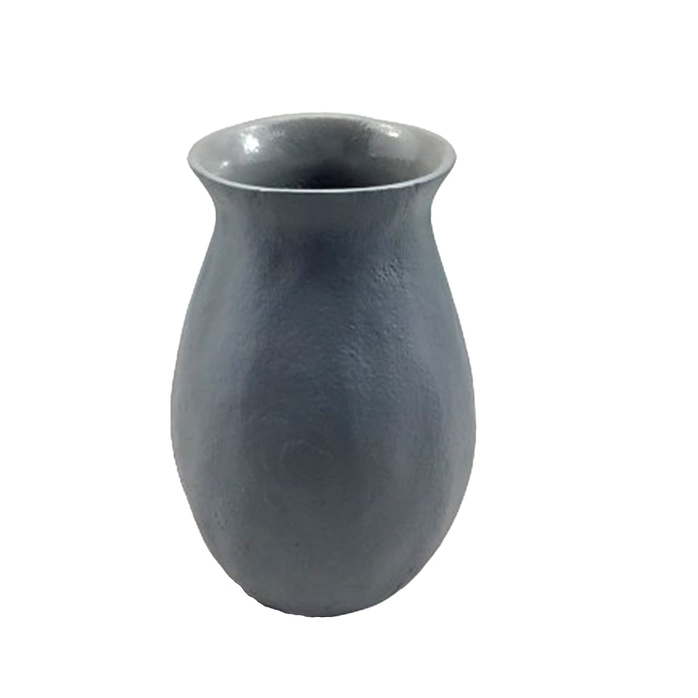 Warm Grey Aluminum Vase