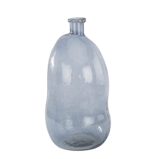 Elegant Hammered Glass Vase in Smoke by CG Hunter, featuring a unique smoky gray hue and a distinctive hammered texture, perfect for home decor.