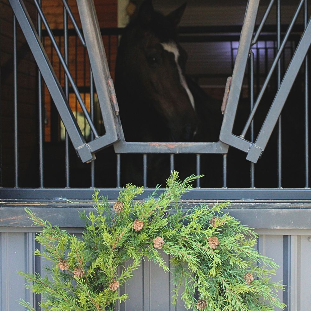Elegant 28" Artificial Pine Wreath with Realistic Pinecones for Timeless Holiday Decor