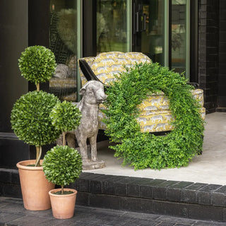 30" Artificial Boxwood Wreath
