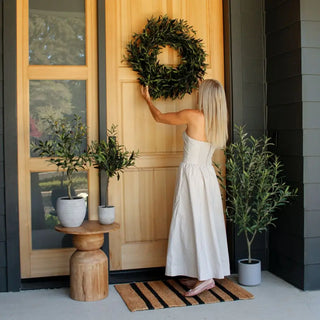 30" Artificial Olive Leaf Wreath