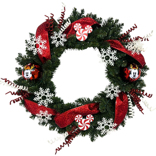 Disney Mickey and Minnie Mouse Christmas Wreath
