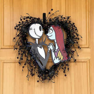Disney® Jack and Sally Halloween Wreath Pre-Lit
