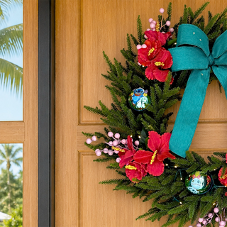 Disney® Stitch Christmas Wreath Pre-Lit