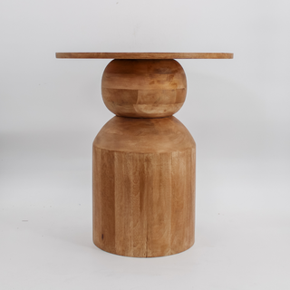 Luxurious CG Hunter Handmade Natural Wooden Accent Table showcasing its unique shape and exquisite wood grain, perfect for enhancing modern interior decor.